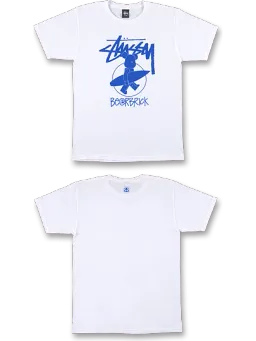 BE@RBRICK figure: Stussy SurfBe@r T-Shirt White