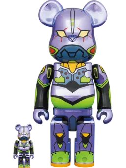 BE@RBRICK figure: エヴァンゲリオン初号機 CHROME Ver.
