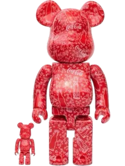 BE@RBRICK figure: Coca-Cola Keith Haring & Set Red/White