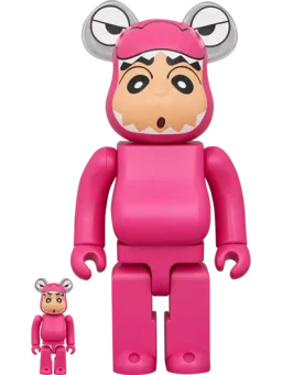 BE@RBRICK figure: Crocodile Mountain Shin Chan + Bearbrick
