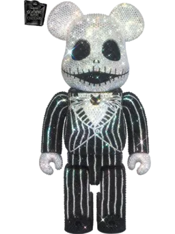 BE@RBRICK figure: CRYSTAL DECORATE Jack Skellington