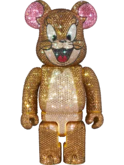 BE@RBRICK figure: CRYSTAL DECORATE JERRY (Classic Color) (TOM AND JERRY)《Planned to be shipped in late April 2025》