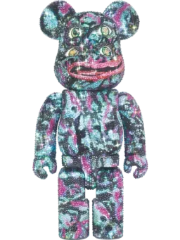 BE@RBRICK figure: Crystal Decorate Be@rbrick Nagnagnag Four Eyes