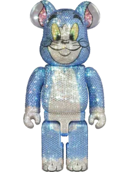 BE@RBRICK figure: CRYSTAL DECORATE TOM (Classic Color) (TOM AND JERRY)《Planned to be shipped in late April 2025》