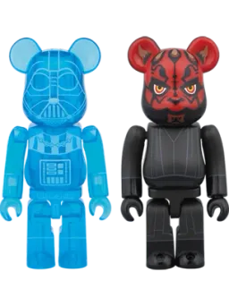 BE@RBRICK figure: Darth Vader (Holographic Ver.) & Darth Maul Star Wars 2-Pack