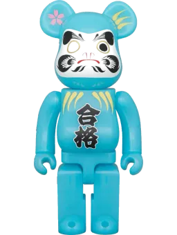 BE@RBRICK figure: Daruma “GOUKAKU” Blue luminescence