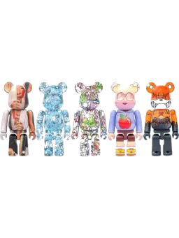 BE@RBRICK figure: DesignerCon Artist Series 5 (TOUMA, RHYMEZLIKEDIMEZ, Soey Milk, The London Police, and Kodone) Set of 5
