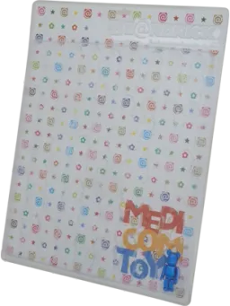 BE@RBRICK figure: DISPLAY BLISTER BOARD MULTI COLOR Ver. w/ PEARL BLUE BE@RBRICK