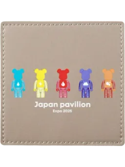 BE@RBRICK figure: Osaka Kansai Expo Faux Leather Coaster (Element)