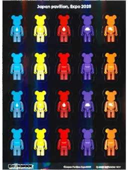 BE@RBRICK figure: Osaka Kansai Expo Glitter Sticker (Element)