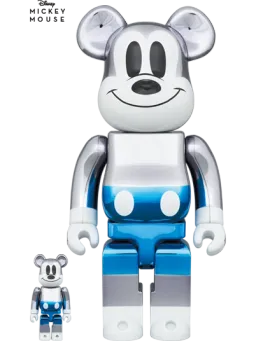 BE@RBRICK figure: fragmentdesign MICKEY MOUSE BLUE Ver.
