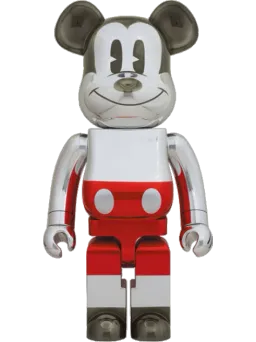 BE@RBRICK figure: Future Mickey Mouse Sorayama (2nd Colour Ver) Bearbrick by Medicom Toy