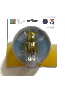 BE@RBRICK figure: Gold Plated Tokyo Skytree Bearbrick by Medicom Toy