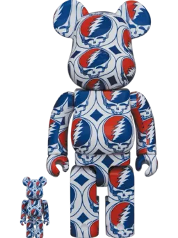 BE@RBRICK figure: Grateful Dead & (steal Your Face)