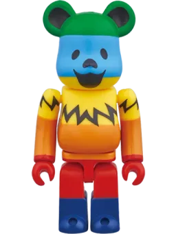BE@RBRICK figure: GRATEFUL DEAD DANCING BEAR RAINBOW Ver.