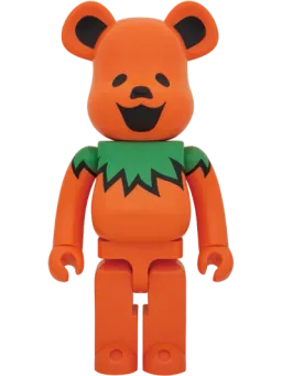 BE@RBRICK figure: Grateful Dead Dancing Bears Orange