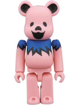 BE@RBRICK figure: Grateful Dead Dancing Bears Pink