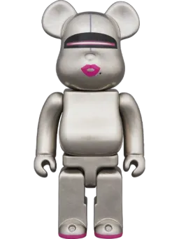 BE@RBRICK figure: Kutani Hajime Sorayama (Pure Platinum Leaf)