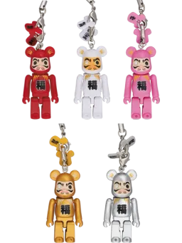 BE@RBRICK figure: Happy Daruma (Red/White/Pink/Gold/Silver)