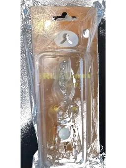 BE@RBRICK figure: Bearbrick Happy Birthday Rilakkuma Keychain