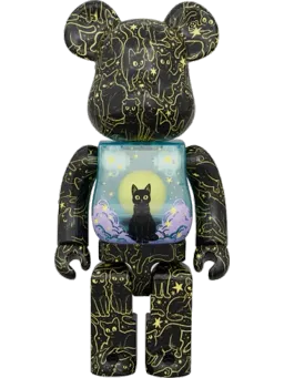 BE@RBRICK figure: Hikari Bambi Night Sky Cat (Glow)