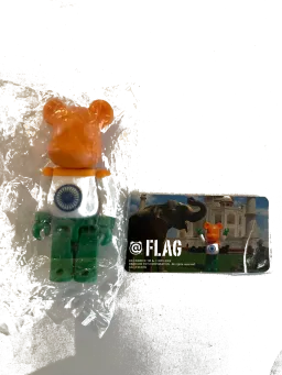 BE@RBRICK figure: India (Flag) - Bearbrick Series 18 by Medicom