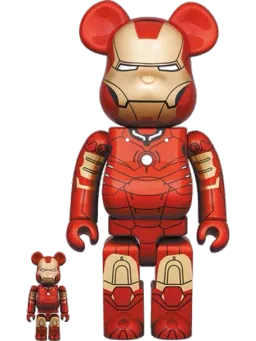 BE@RBRICK figure: Iron Man Mark 3 Bearbrick (2021 release) +