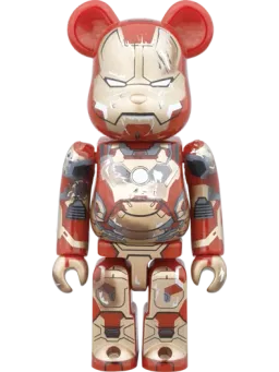 BE@RBRICK figure: Iron Man Mark XLII Damage Ver.