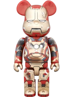 BE@RBRICK figure: IRON MAN MARK XLII（42）DAMAGE Ver.