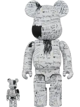 BE@RBRICK figure: Jean-Michel Basquiat 3 & Set White
