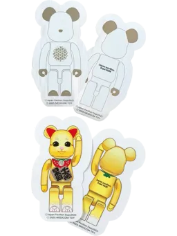 BE@RBRICK figure: Osaka Kansai Expo Cut Sticker Set (JP & Maneki Neko)