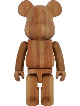 BE@RBRICK figure: Karimoku Ichiigashi oak 《Planned to be shipped in late October 2025 / Order period is until June 23》