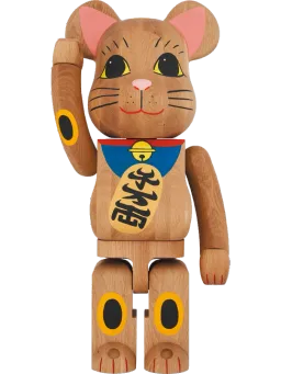 BE@RBRICK figure: Karimoku Maneki Neko 1 Blue