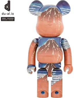 BE@RBRICK figure: Katsushika Hokusai 「Thirty-six Views of Mount Fuji: Fine Breezy Day.」