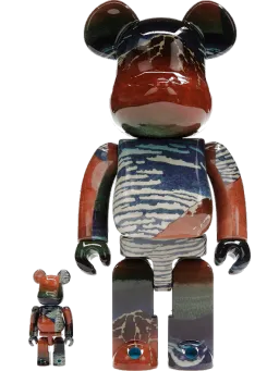 BE@RBRICK figure: Katsushika Hokusai (Thirty-six Views of Tomitake, Fine Wind, Clear Morning)