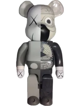 BE@RBRICK figure: Dissected Grey
