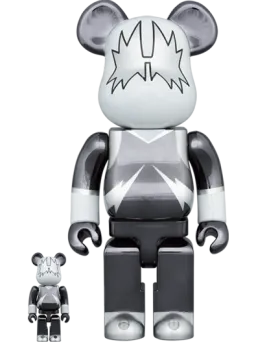 BE@RBRICK figure: KISS SPACE MAN CHROME Ver.