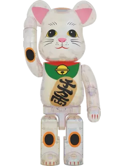 BE@RBRICK figure: Maneki Neko Transparent Plating
