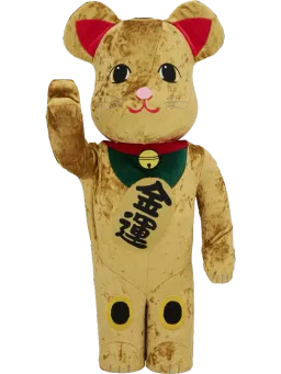 BE@RBRICK figure: Maneki Neko costume Gold Fortune