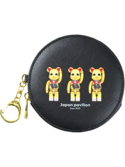 BE@RBRICK figure: Osaka Kansai Expo Round Pouch (Maneki Neko)