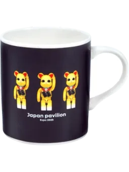 BE@RBRICK figure: Osaka Kansai Expo Mug Cup (Maneki Neko)