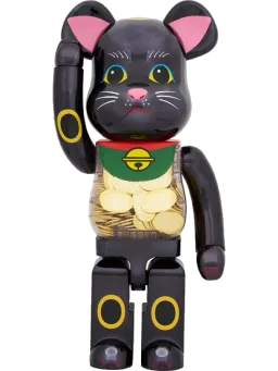 BE@RBRICK figure: Manekineko Koban Ten Million Ryo Black Plated