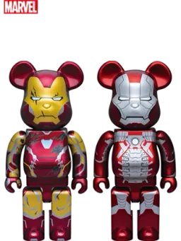 BE@RBRICK figure: Marvel Infinity Saga Iron Man / Happy Kuji