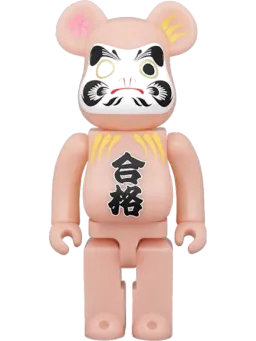 BE@RBRICK figure: Medicom Daruma Pass 4 Red Glow In The Dark