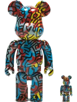 BE@RBRICK figure: Medicom Keith Haring DesignerCon Exclusive & Set Multi