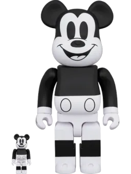 BE@RBRICK figure: MICKEY MOUSE (B&W 2020 Ver.)
