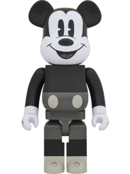 BE@RBRICK figure: MICKEY MOUSE (B&W Ver.)