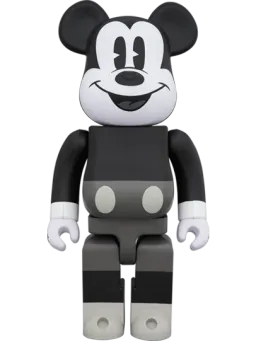 BE@RBRICK figure: MICKEY MOUSE (B&W Ver.)