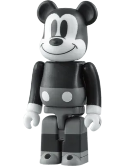 BE@RBRICK figure: Mickey Mouse & Minnie Mouse Black & White