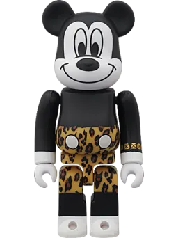 BE@RBRICK figure: Mickey Mouse Punk Leopard